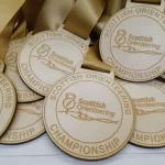 Medals for the scottish olympics.