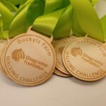 Ducky's farm walking challenge medals.