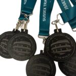 Custom slate medal for running event