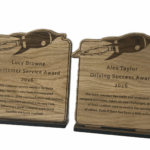 Custom wooden awards