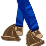 Custom wooden medal for sailing event