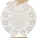 Custom wooden trophy