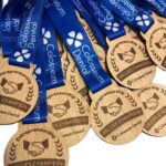 Custom wooden medal for corporate awards
