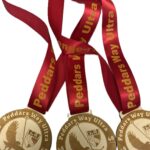 Custom wooden medal for running event
