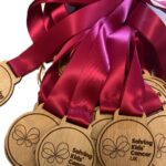 Custom wooden medal for charity event