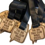 Custom wooden medal for charity walk