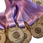 Custom wooden medal for rotart club